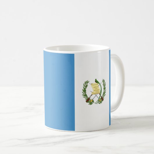 Guatemala República Vlag Keramische Mok (Voorkant rechts)