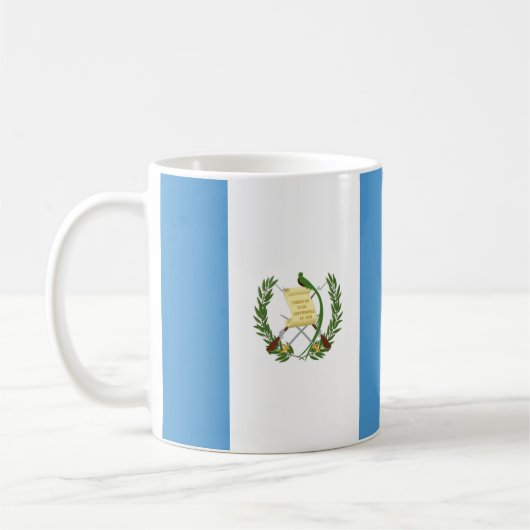 Guatemala República Vlag Keramische Mok (Links)