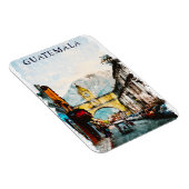Guatemala Retro Vintage Reis Kunst Magneet (Rechterzijde)