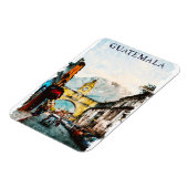 Guatemala Retro Vintage Reis Kunst Magneet (Linkerzijde)