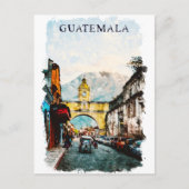 Guatemala Retro Vintage Reizen Briefkaart (Voorkant)