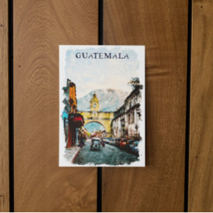 Guatemala Retro Vintage Reizen Briefkaart