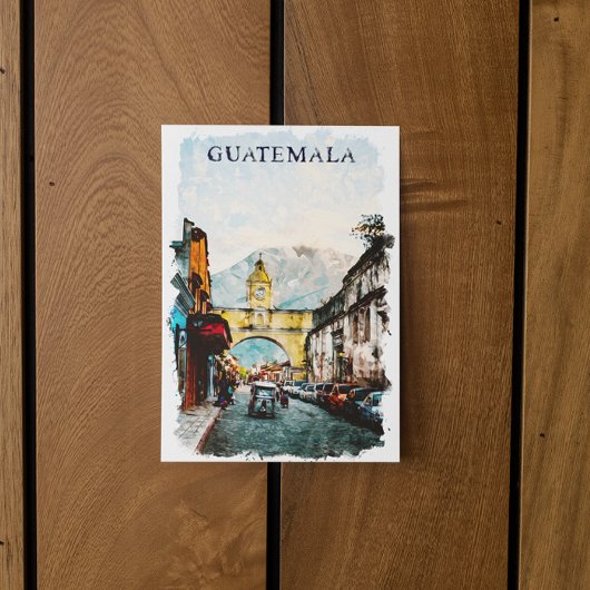 Guatemala Retro Vintage Reizen Briefkaart