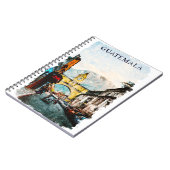 Guatemala Retro Vintage Reizen Notitieboek (Linkerzijde)