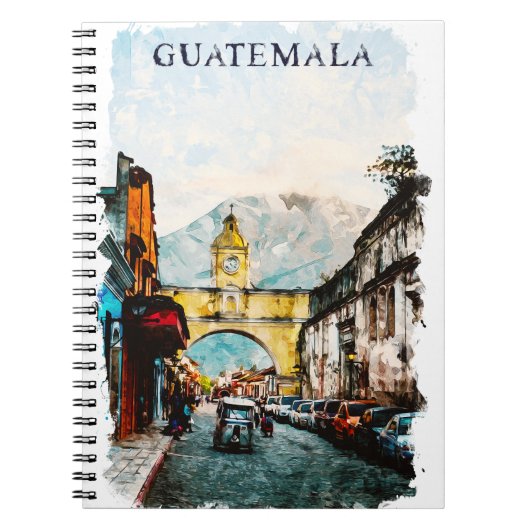 Guatemala Retro Vintage Reizen Notitieboek (Voorkant)