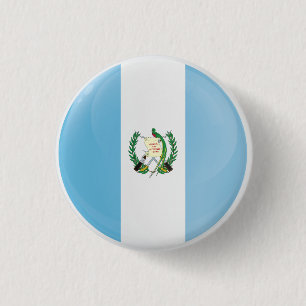 Guatemala Ronde - Pictogram vlag Button 3,2 Cm