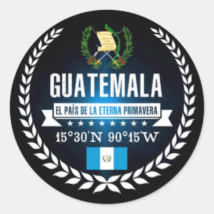 Guatemala Ronde Sticker