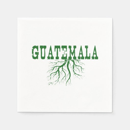 Guatemala Roots Word Art Guatemalan Paper Party Servetten (Voorkant)