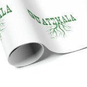 Guatemala Roots Word Art Wrapping Paper Cadeaupapier (Rol Hoek)