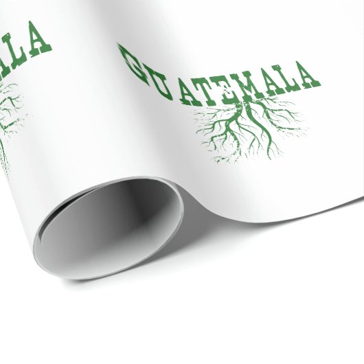 Guatemala Roots Word Art Wrapping Paper Cadeaupapier (Rol Hoek)