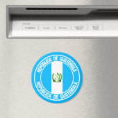Guatemala Round Emblem Magneet (Insitu (Vaatwasser))