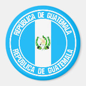 Guatemala Round Emblem Magneet (Voorkant)