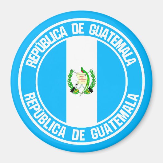 Guatemala Round Emblem Magneet (Voorkant)