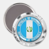 Guatemala Round Emblem Magneet (Voorkant / Achterkant)