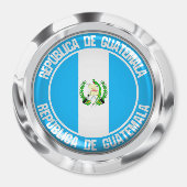 Guatemala Round Emblem Magneet (Voorkant)