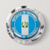 Guatemala Round Emblem Ronde Button 7,6 Cm (Voorkant)