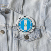 Guatemala Round Emblem Ronde Button 7,6 Cm (In situ)