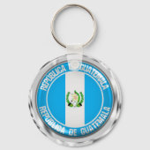 Guatemala Round Emblem Sleutelhanger (Voorkant)