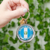 Guatemala Round Emblem Sleutelhanger (Hand)