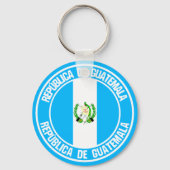 Guatemala Round Emblem Sleutelhanger (Voorkant)