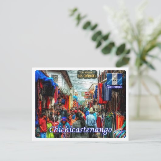 Guatemala - Santo Tomás Chichicastenango - Briefkaart (Staand voorkant)