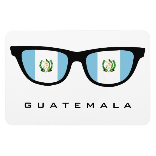 Guatemala Shades aangepaste tekst & kleurenmagneet Magneet (Horizontaal)
