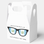 Guatemala Shades aangepaste tekst & kleurgunstvak Bedankdoosjes (Geopend)