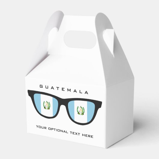 Guatemala Shades aangepaste tekst & kleurgunstvak Bedankdoosjes (Voorkant Zijde)
