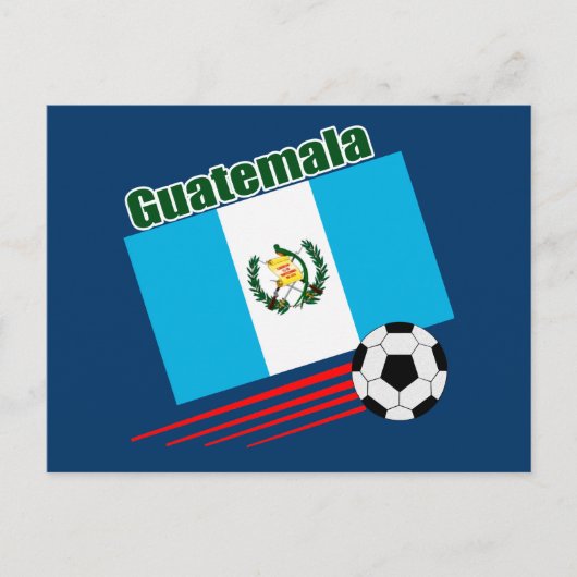 Guatemala Soccer Team Briefkaart (Voorkant)