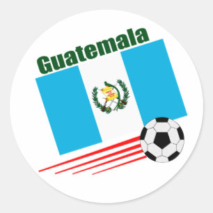 Guatemala Soccer Team Ronde Sticker