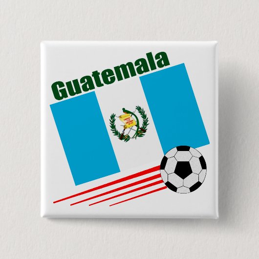 Guatemala Soccer Team Vierkante Button 5,1 Cm (Voorkant)