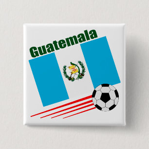 Guatemala Soccer Team Vierkante Button 5,1 Cm