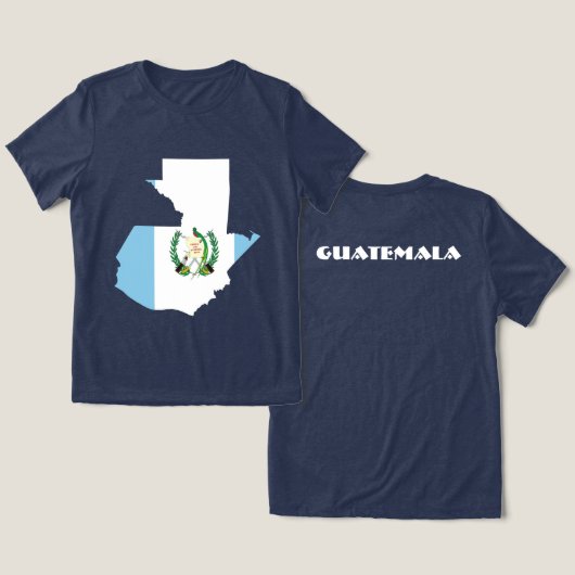 Guatemala Special Tourist Gift Classic Tri-Blend Shirt (Ontwerp Voorkant & Achterkant)