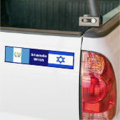 Guatemala staat met Israël Bumpersticker (Op Truck)