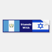Guatemala staat met Israël Bumpersticker (Voorkant)