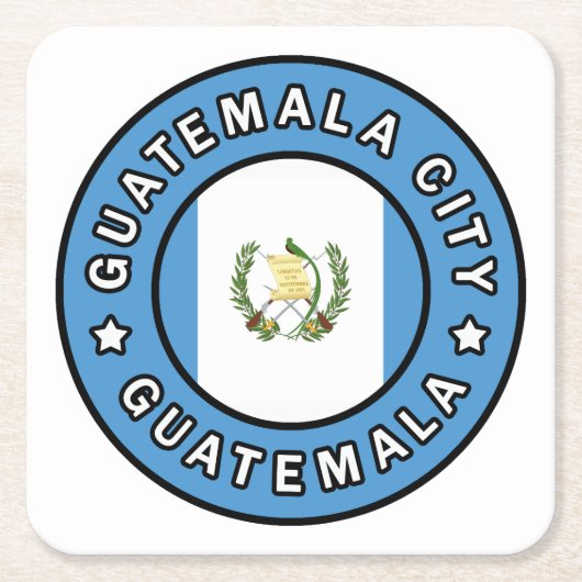 Guatemala-Stad Guatemala Kartonnen Onderzetters (Voorkant)