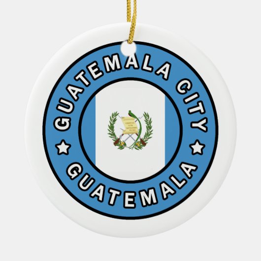 Guatemala-Stad Guatemala Keramisch Ornament (Voorkant)
