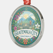 Guatemala-Stad Guatemala Metalen Ornament (Links)