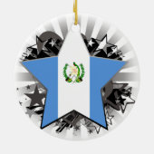 Guatemala Star Keramisch Ornament (Achterkant)