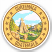 Guatemala Sticker (Voorkant)
