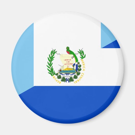 guatemala - symbool van de halve vlag van salvador magneet (Voorkant)
