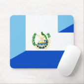 guatemala - symbool van de halve vlag van salvador muismat (Met muis)