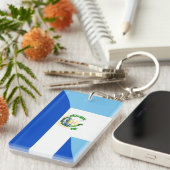 guatemala - symbool van de halve vlag van salvador sleutelhanger (Voorkant Rechts)