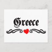 Guatemala Tattoo Style Briefkaart (Voorkant)