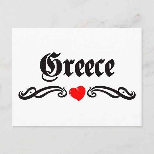 Guatemala Tattoo Style Briefkaart (Voorkant)