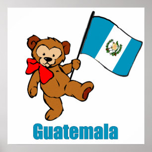 Guatemala Teddy Bear Poster