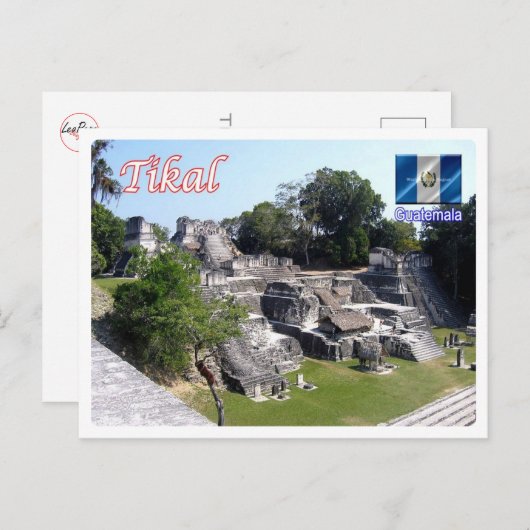 Guatemala - Tikal - Briefkaart (Voorkant / Achterkant)
