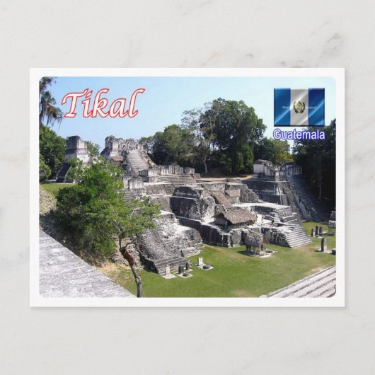 Guatemala - Tikal - Briefkaart (Voorkant)