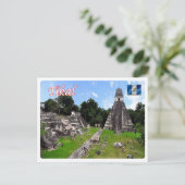 Guatemala - Tikal Mayan - Ruins - Briefkaart (Staand voorkant)