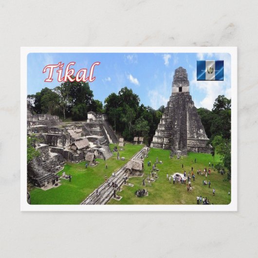 Guatemala - Tikal Mayan - Ruins - Briefkaart (Voorkant)